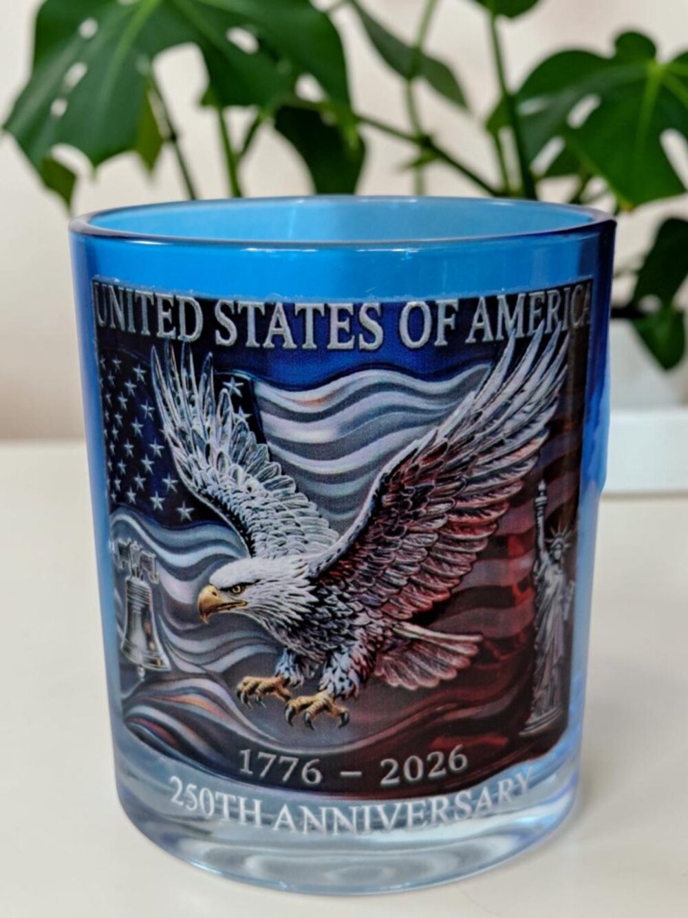 2026 USA 250th Anniversary Whiskey Cup Patriotic Eagle Commemorative Glass